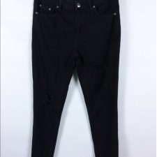 Boohoo skinny jeans dziury spodnie dżins 10 / 38