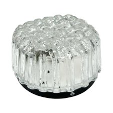 Hillebrand Leuchten 5222 Plafon Splot Ice Glass Niemcy lata 70.