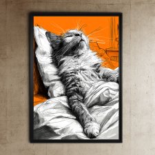 Kocie życie 3 - grafika na plakacie na A3