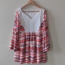 Totem Brazylia etniczna tunika wiskoza rayon M etno  boho bohemian