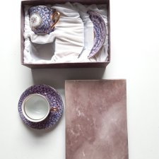 Filiżanki Porcelana Marmurkowa 2 szt