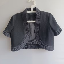 Czarne wełniane bolerko Marc Jacobs w rozmiarze 34.
