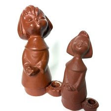 Figurki Goebel świeczniki ceramika Vintage dziewczynki Aniołki retro home