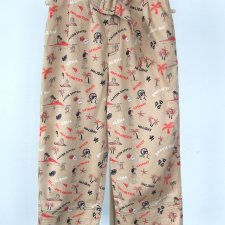 beżowe spodnie z nadrukiem baggy Scotch Soda M
