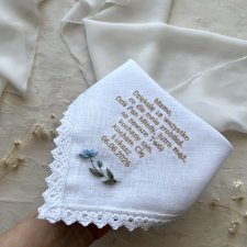 Komplet chusteczek haftowanych