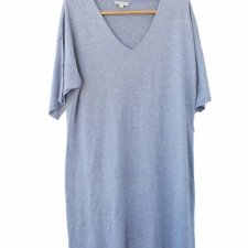 Len wiskoza Jakościowa sukienka vintage Monsoon
