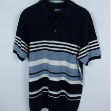 Burton dzianinowa bluzka koszulka polo w paski / L