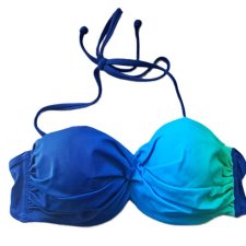 LASCANA - GÓRA OD BIKINI 38B - turkus lazur ombre