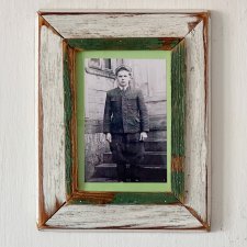 Vintage - Biała Ramka - stare drewno