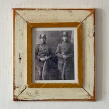 Vintage - Biała Ramka - stare drewno