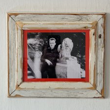 Vintage - Biała Ramka - stare drewno