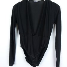 Missguided czarne body z długimi rękawami 10 / 38