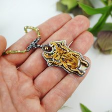 Scarab II - unikatowy naszyjnik z ceramicznym owadem