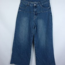 Shein proste spodnie jeans szerokie nogawki 32 / L