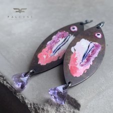 Kolczyki Lilac Rose Fish