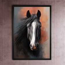Portret konia 3 - grafika na plakacie na A3