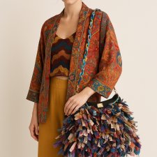 torebka MATERA ręcznie robiona ,strukturalna ,kolorowa ,unikat!