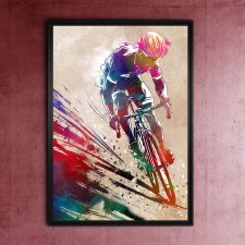 Kolarz 1 - grafika sportowa na plakacie na A3