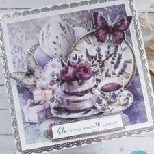 Kartka urodzinowa z motywem lawendy 2, personalizacja