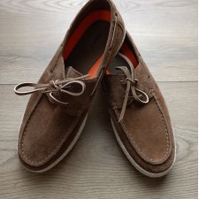 Skórzane zamszowe męskie buty na wiosnę 42