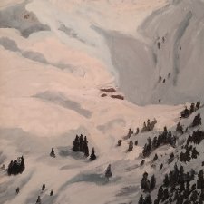 Kitzbuhel, ręcznie malowany obraz olejny