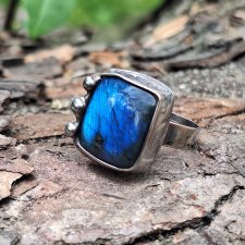 Deep blue - pierścionek regulowany
