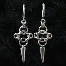 Kolczyki Chainmaille "Kolce" – Edgy Gothic & Dark Fantasy