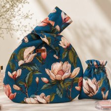 Kosmetyczka typu knot bag w stylu japońskim zestaw na prezent