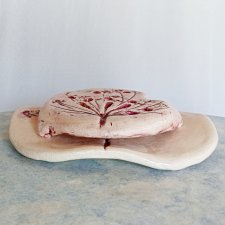 Ceramiczna mydelniczka artystyczna | kwiatowy akcent