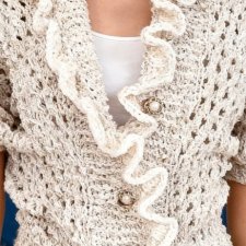 Sweter rozpinany,kardigan lekki ażur