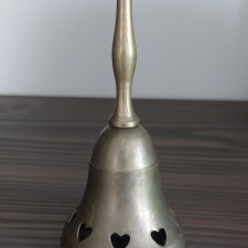 Vintage  mosiężny dzwonek dekoracja