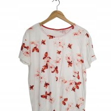 ONE TWO Luxzuz bluzka kwiaty red floral 42 XL