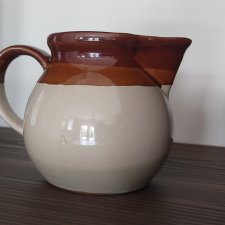 Vintage  ceramiczny wazon dzbanek rustykalny styl farmhouse wiejski dom