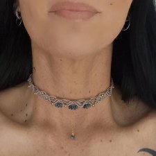 lapis lazuli z jadeitem naszyjnik
