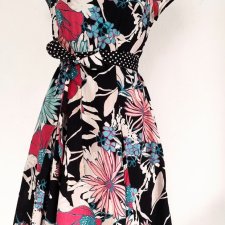 Romantyczna sukienka r.40 100% cotton vintage
