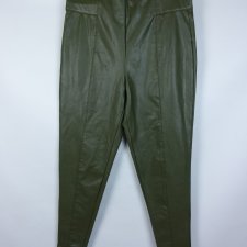 Marks&Spencer zielone legginsy ekoskóra 16 / 44