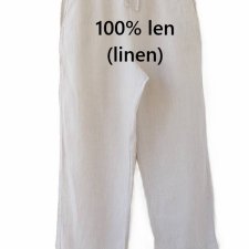 exclusive 100% linen trousers