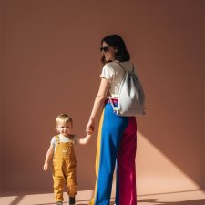 Workoplecak damski MAMA jasny szary róż