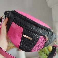 Nerka damska patchwork fuksja