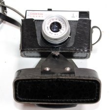 SMENA  8M ruski aparat fotograficzny w skórzanym etui PRL