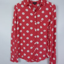 Topshop koszulowa bluzka koszula w grochy 8 / 36