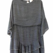 Sukienka vintage wiskoza ciekawy fason American Dreams