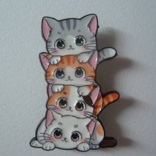 PIN PRZYPINKA BROSZKA KOTKI