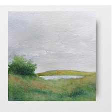Pejzaż - akwarela