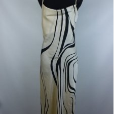 Mango satynowa sukienka maxi / S