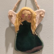 anioł ceramiczny