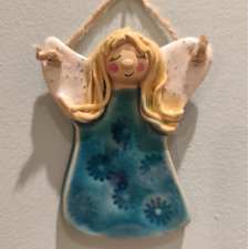 anioł ceramiczny