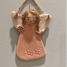 anioł ceramiczny