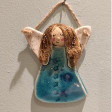 anioł ceramiczny