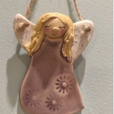 anioł ceramiczny